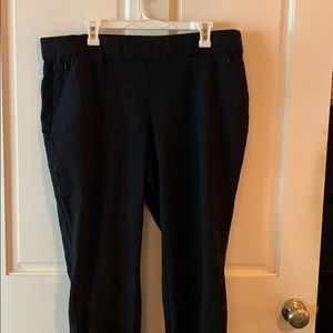 Black pull on Lane Bryant slacks